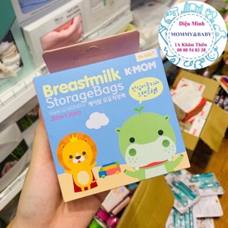 Túi trữ sữa Hàn Quốc K-Mom 200ml (20c,50c,100c)