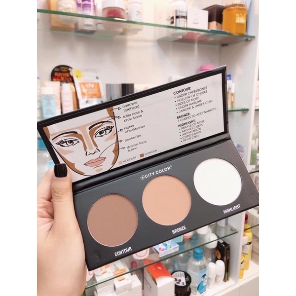 [HOT] PHẤN TẠO KHỐI 3 Ô CITY COLOR CONTOUR EFFECTS PALETTE | BigBuy360 - bigbuy360.vn