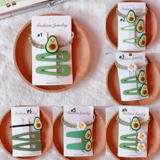 Set kẹp tóc bơ