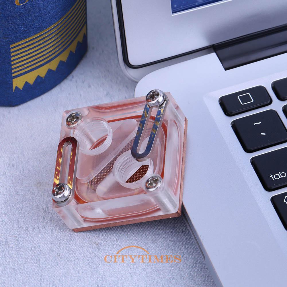 Quạt Tản Nhiệt Nước Mini Bằng Acrylic Trong Suốt Cho Máy Tính