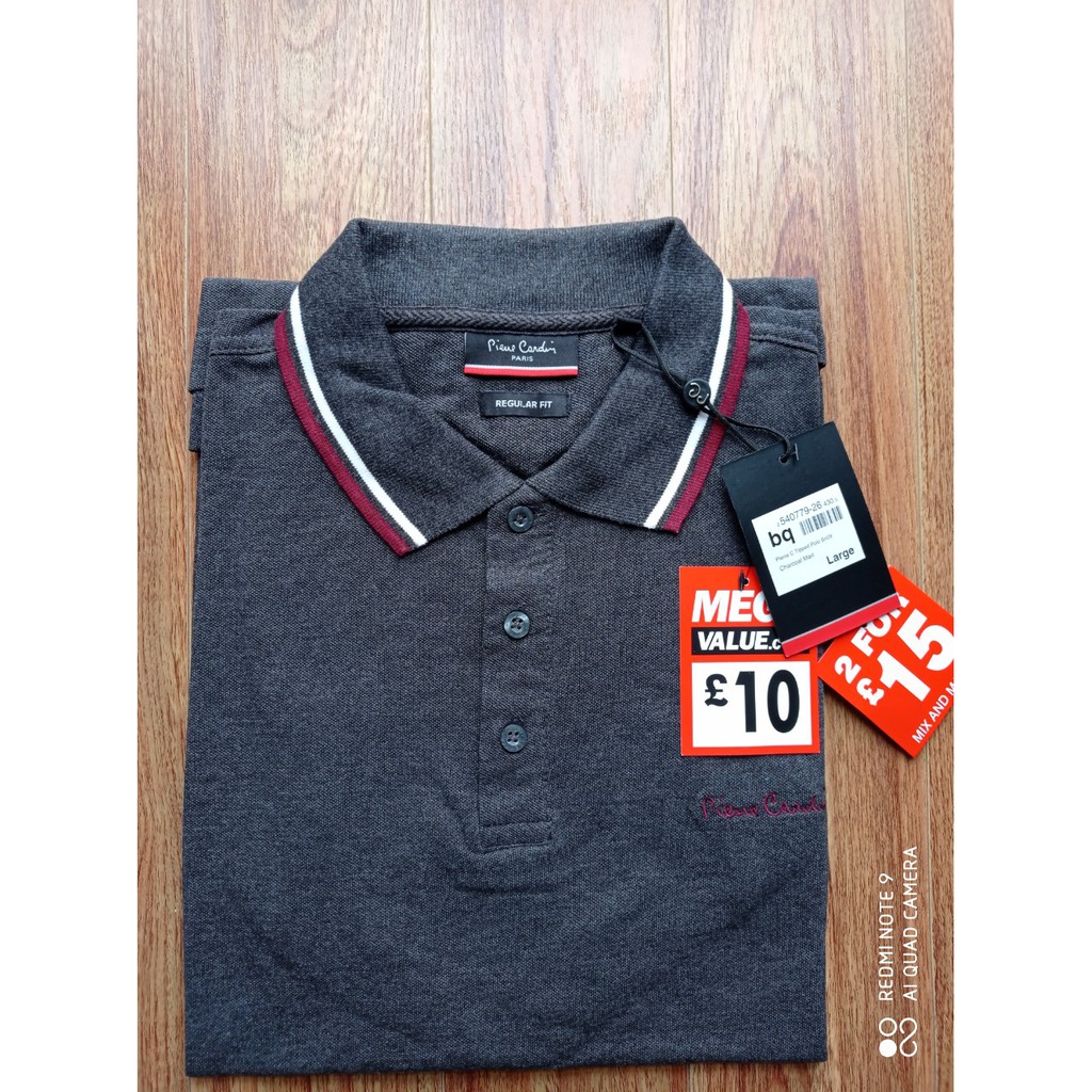 [có sẵn]  các mẫu áo thun polo nam Pierre Cardin có cổ viền tương phản săn sale 70% từ London Anh, chính hãng