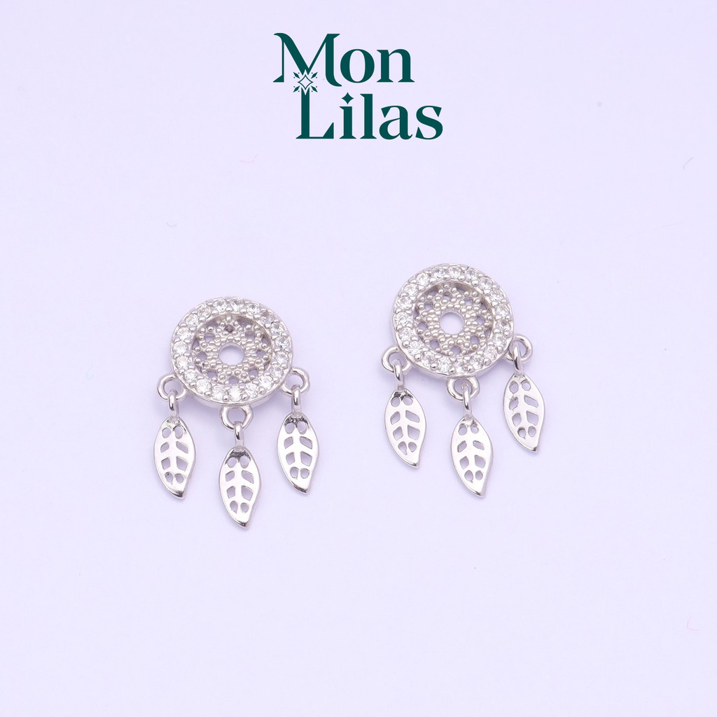 Khuyên Tai Bạc Mon Lilas Dream Catcher Đính Đá Earring K122005