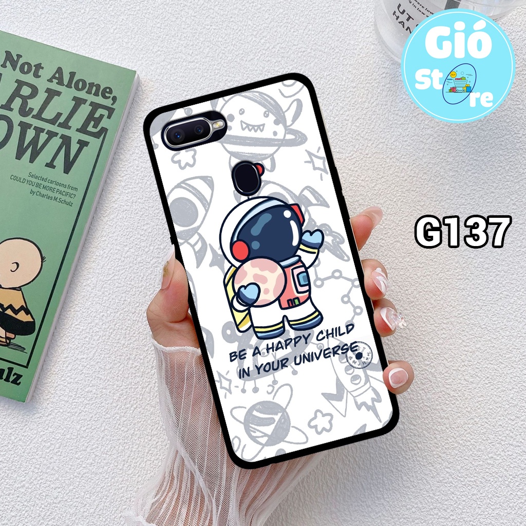 Ốp lưng OPPO F9/ A7/ A5S/ A12 - Ốp điện thoại OPPO in hình phi hành gia đáng yêu, vũ trụ,lưng nhựa cứng viền dẻo