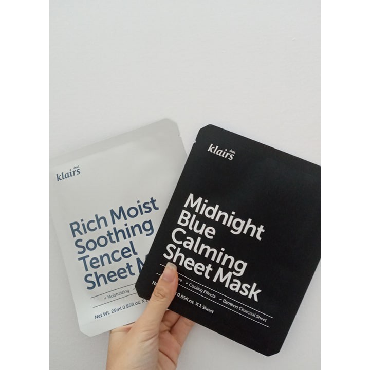 Mặt Nạ Phục Hồi Da, Dưỡng Ẩm, Bảo Vệ Da Khỏe Mạnh Klairs Sheet Mask 25ml