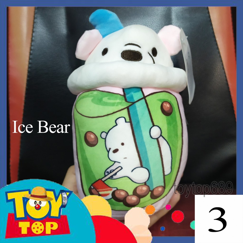 [Một con] Gấu bông We bare bears phiên bản trà sữa bear Grizzy , Panda , Ice Bear - thú nhồi bông cao cấp siêu hot