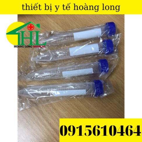 Com Bo 50 Ống Falcon 15ml - Ống Ly Tâm 15ml Nắp Vặn, Đáy Nhọn Tiệt Trùng Từng Cái