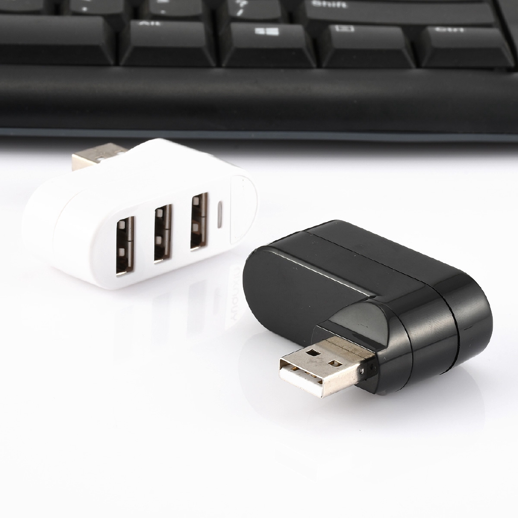 Bộ chia 3 cổng USB 2.0 mini tiện dụng
