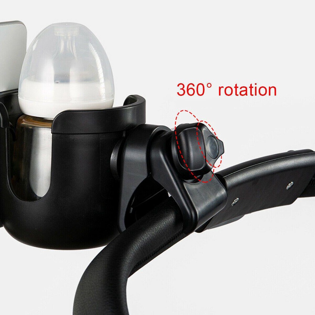 Giá Đỡ Cốc Nước / Điện Thoại Gắn Xe Đẩy Em Bé ESPO Pram Chất Lượng Cao