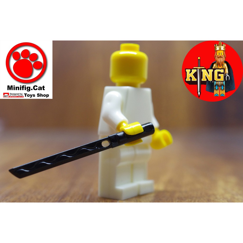 Minifig.Cat phụ kiện đồ chơi LEGO Japanese Ninja Black Tooth Ghost