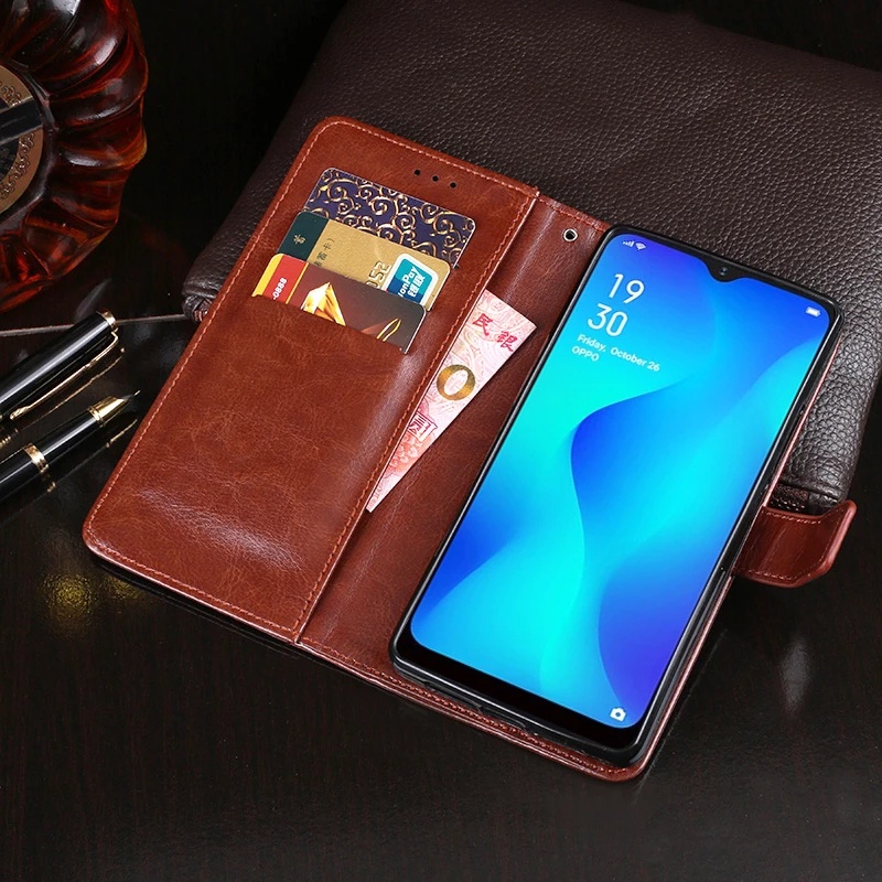 Bao Da PU Điện Thoại Nắp Lật Kèm Ví Cho VIVO Y19 Y5S 1915 1808 1714 1606 1724 1801 Ốp