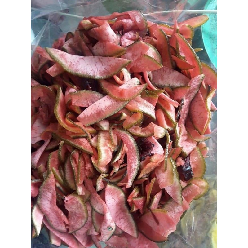 VỎ BƯỞI SẤY MIX 3 VỊ LON 500GRAM SIÊU NGON