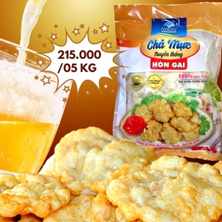 -Chả mực giã tay Hạ Long - Đặc sản Quảng Ninh đông lạnh HGJC - chiên rán, thả lẩu, ăn kèm cơm xôi shipnow Hà Nội