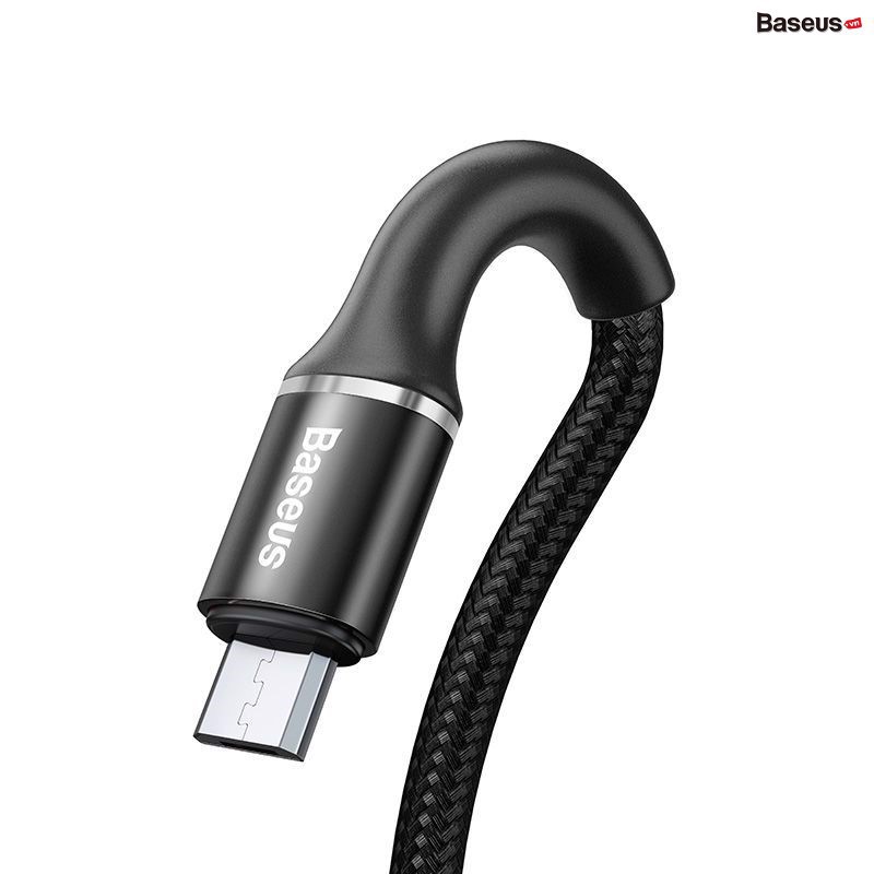 Cáp sạc nhanh siêu bền Baseus Halo Data Micro USB Quick Charge Cable cho Samsung/ Xiaomi/ Oppo/ LG / Huawei (3A, Quick c