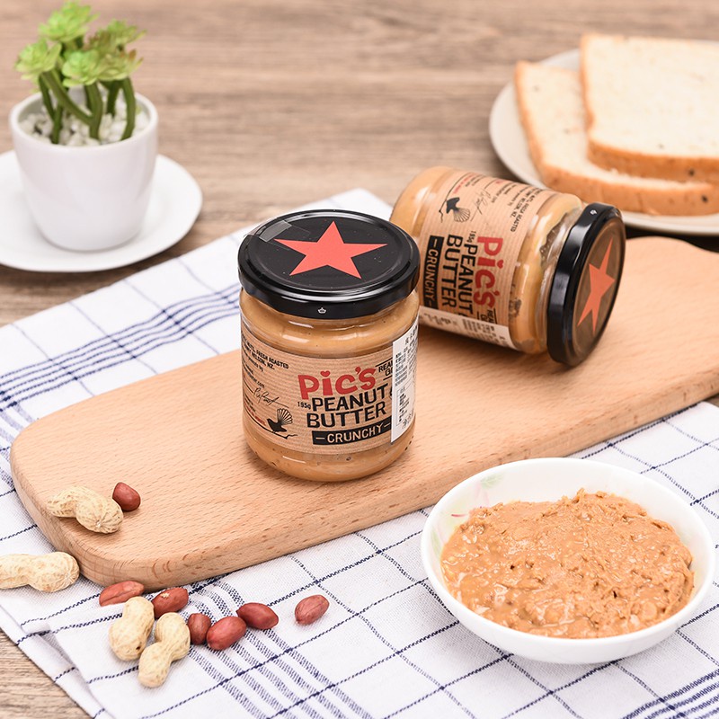 Bơ Đậu Phộng PIC 380g (Creamy ( Loại mịn)/ Chunky ( Có hạt)) Nhập Nhẩu
