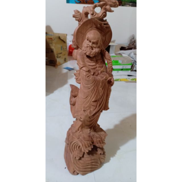 Tượng Đạt Ma Gỗ Hương