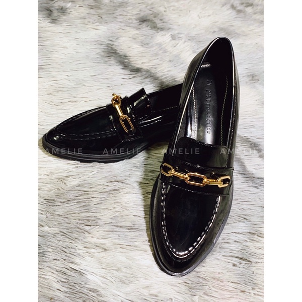 Loafer bóng mũi nhọn xuất dư ZR