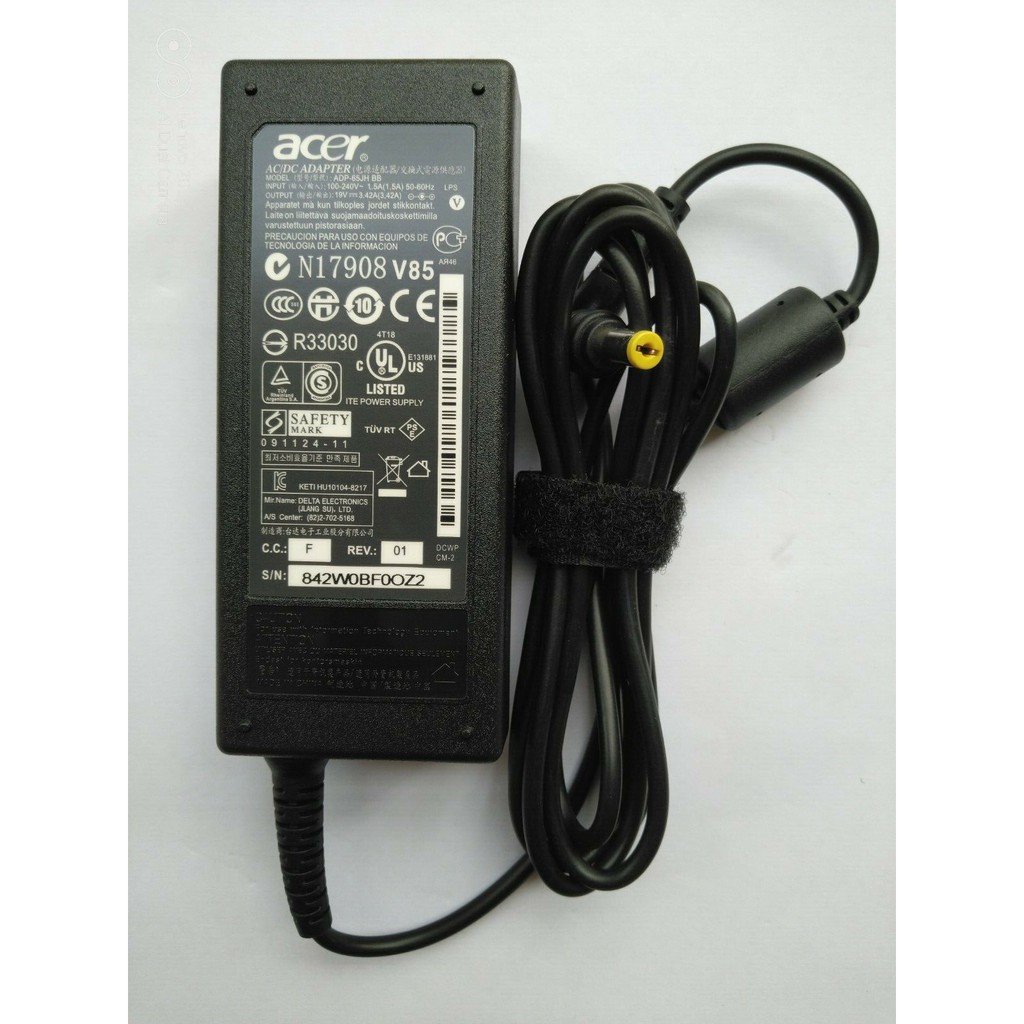 Sạc Laptop Acer 19V 3,42A (65W) ZIN Tốt / Adapter Acer 19V–3.42A – 65W