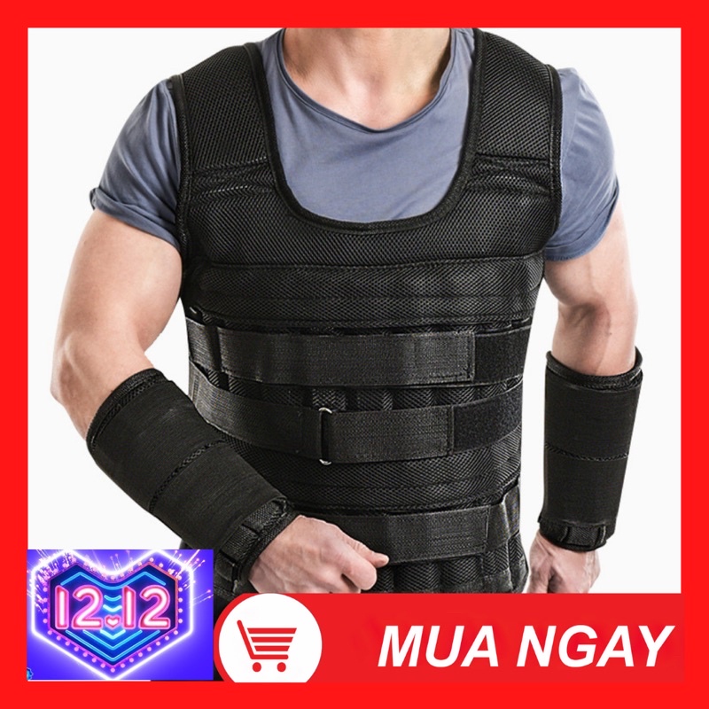 Áo tạ 11kg/ Áo vest thể lực 11kg ( đã nhồi sẵn thanh tạ )