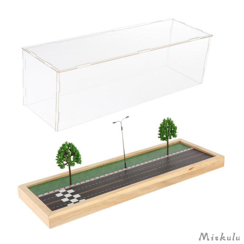 Set 12 Hộp Nhựa Acrylic Trong Suốt Trưng Bày Mô Hình Xe Hơi Tỉ Lệ 1: 64