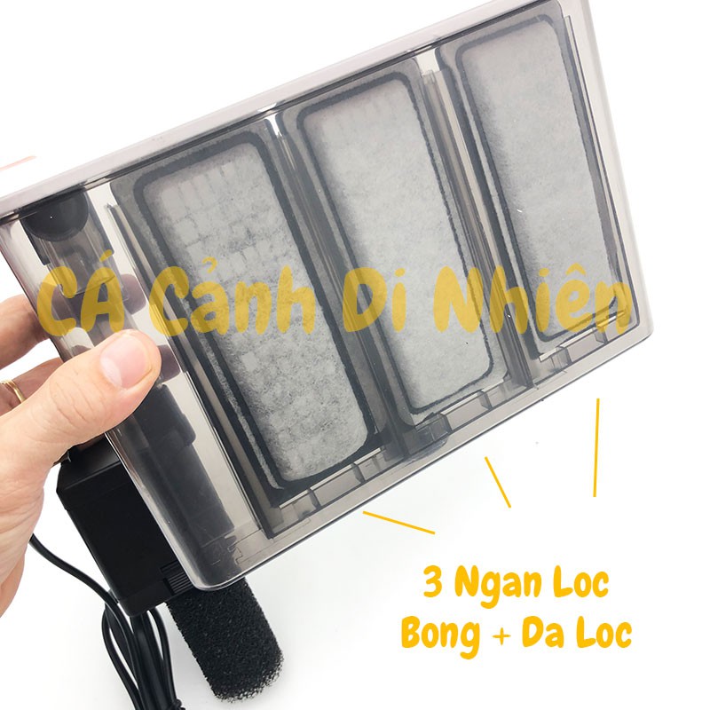 Máy lọc treo dạng mỏng thác nước SOBO WP-408H nuôi tép thủy sinh