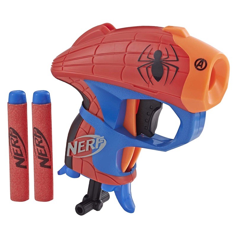 Đồ chơi NERF Microshots Marvel Spider-Man + 10 viên xốp