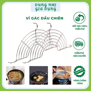 Vỉ gác chảo chiên rán dầu mỡ bằng inox cỡ 24 , 26 - 28,30 cm gd