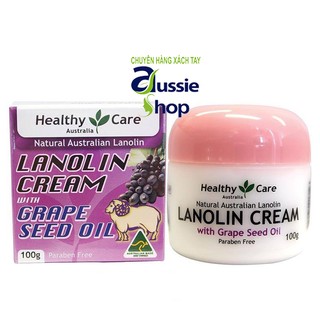 Kem dưỡng da Healthy Care Lanolin Cream with Grape Seed Oil