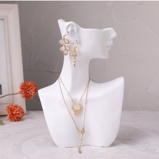Mô Hình Chân Dung Trưng Bày Trang Sức Vòng Cổ Nhẫn Vòng Tay Trang Sức
