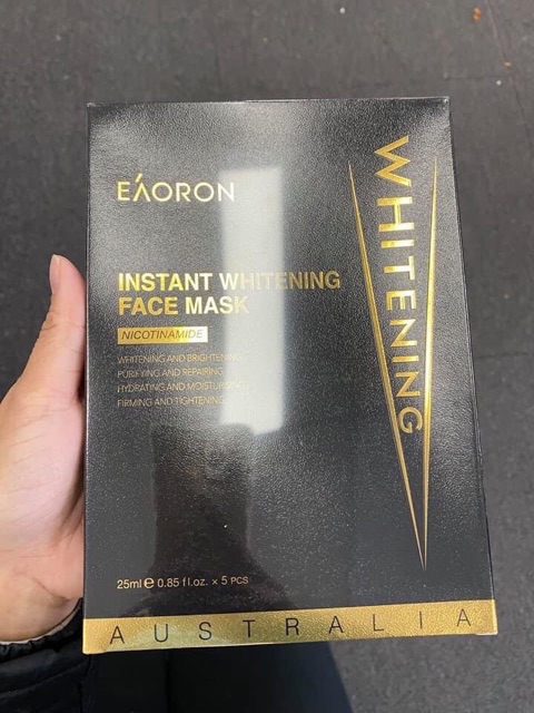 Eaoron 25ml- Úc EAORON MASK Mặt nạ 5 miếng dưỡng trắng da Eaoron 25ml- Úc