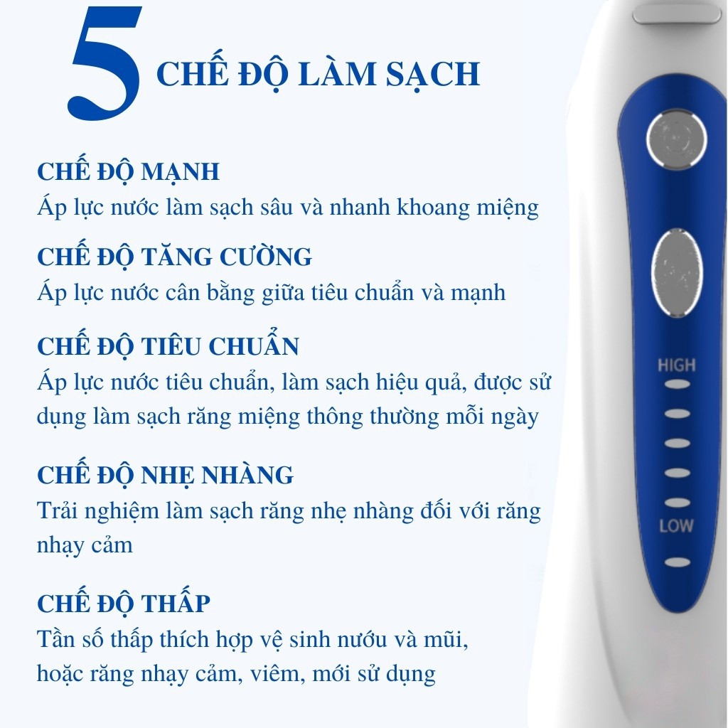 Máy tăm nước H2OFLOSS - HF 9P phiên bản cải tiến, nâng cấp nhất 2021