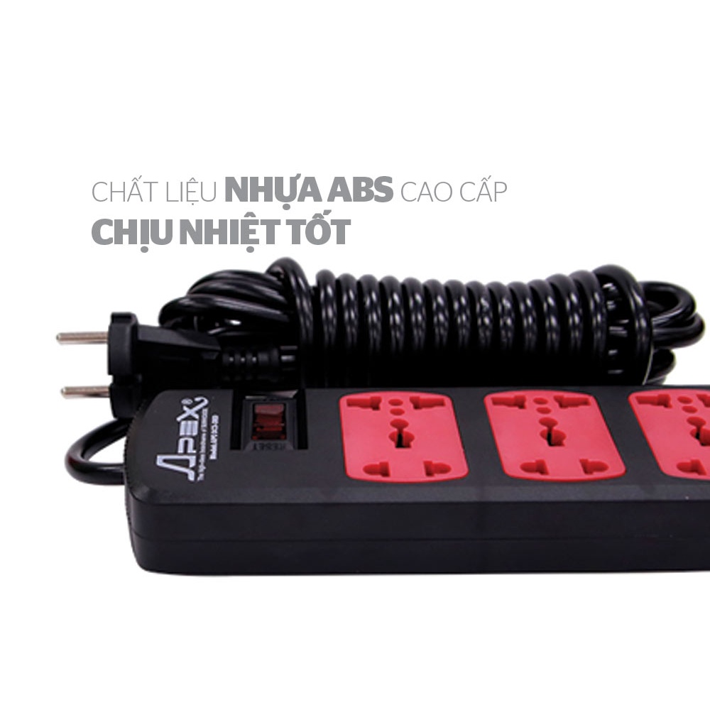 Ổ cắm điện Sunhouse APE-OC5-3RD - Bảo hành 12 tháng