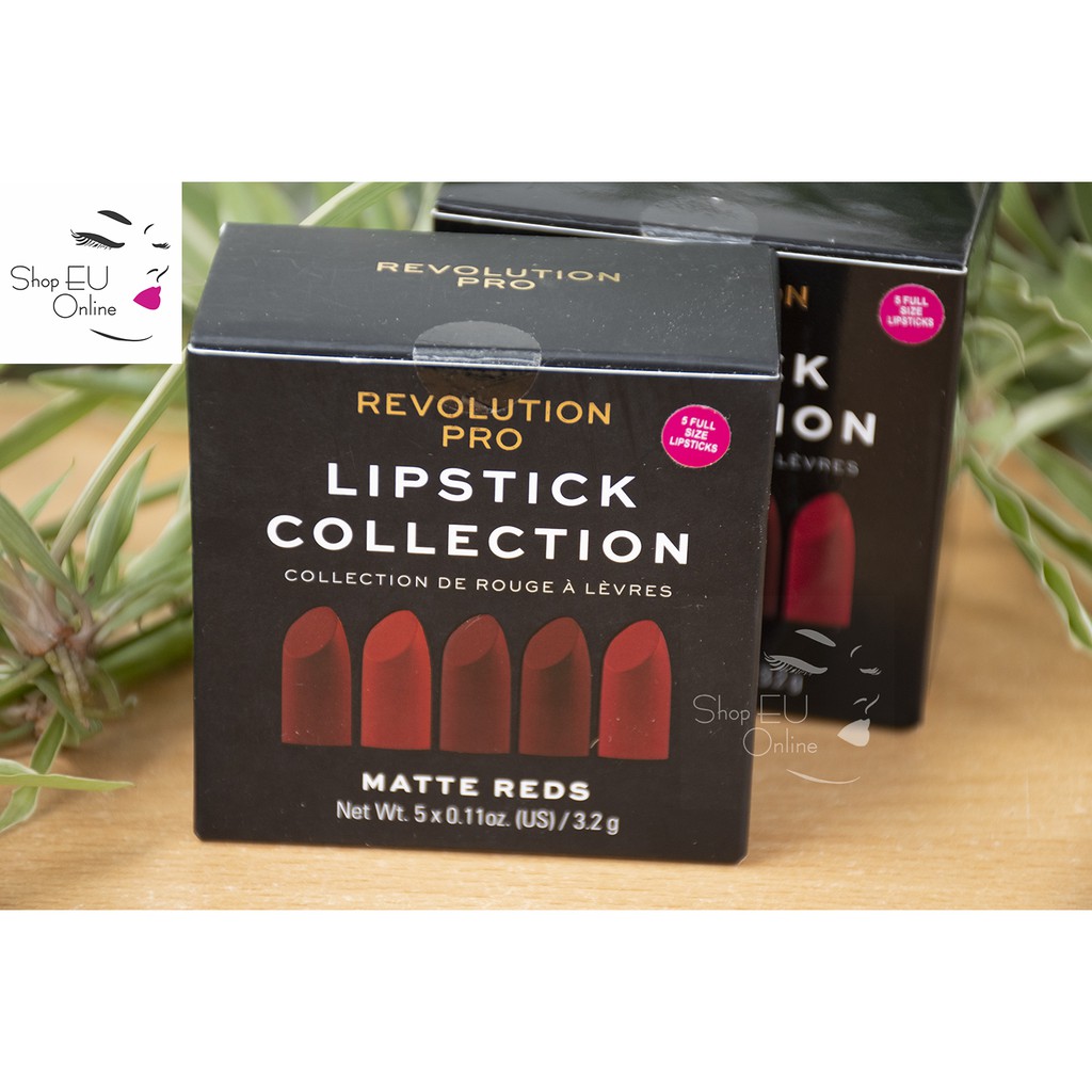 Set son lì Lipstick Collection Matte Reds - Revolution PRO - UK