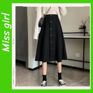 Chân Váy Xoè -chân váy midi dáng dài kiểu dáng Hàn Quốc Missgirl