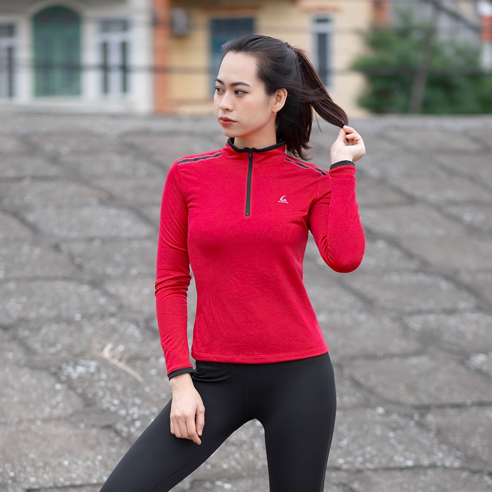 (Deal Giá Sốc) Áo tập Outfit thể thao nữ mùa lạnh cho dân tập gym, đi bộ, đi chơi