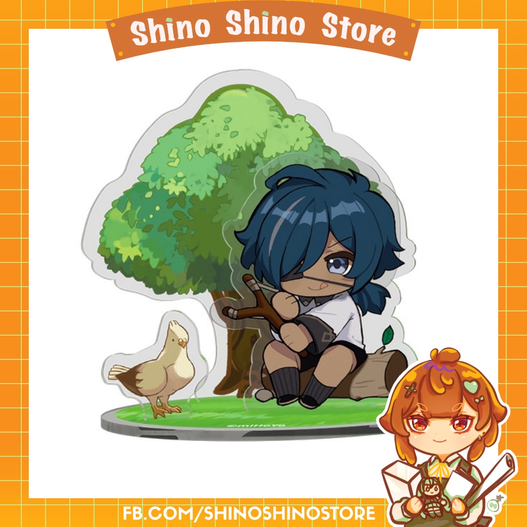 [có sẵn] standee acrylic chibi thời thơ ấu genshin impact chính hãng từ official shop