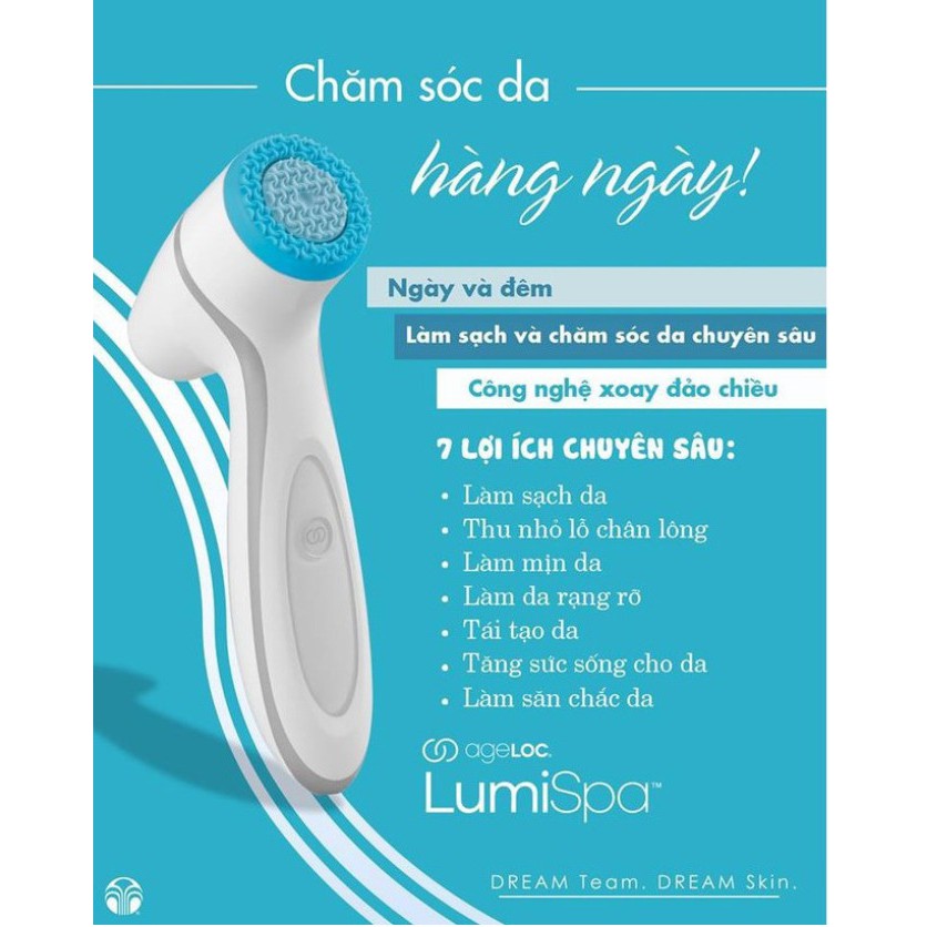 Máy Rửa Mặt Cao Cấp LumiSpa - Nuskin  CAM KẾT CHÍNH HÃNG