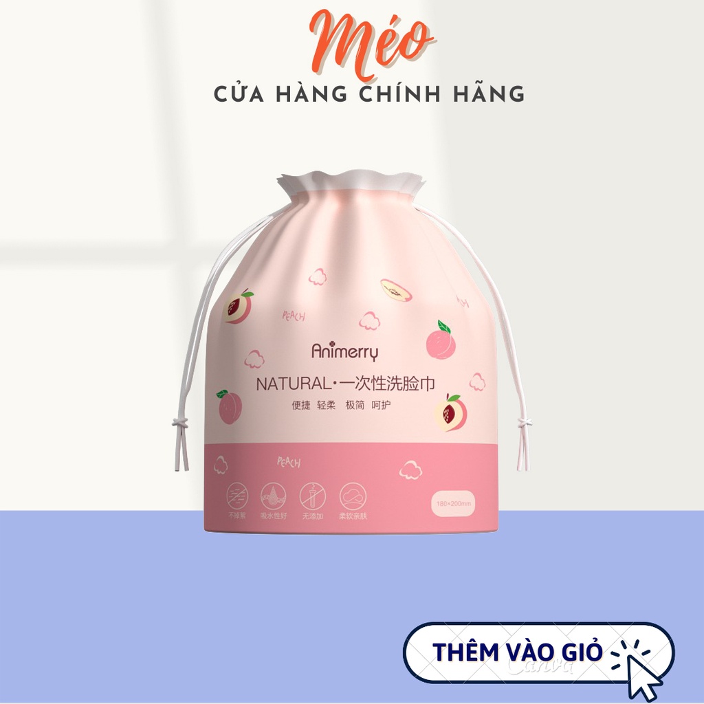 Khăn Mặt Cotton Đa Năng Thế Hệ Mới_Làm sạch da hiệu quả_Tiện lợi mà còn bảo vệ môi trường