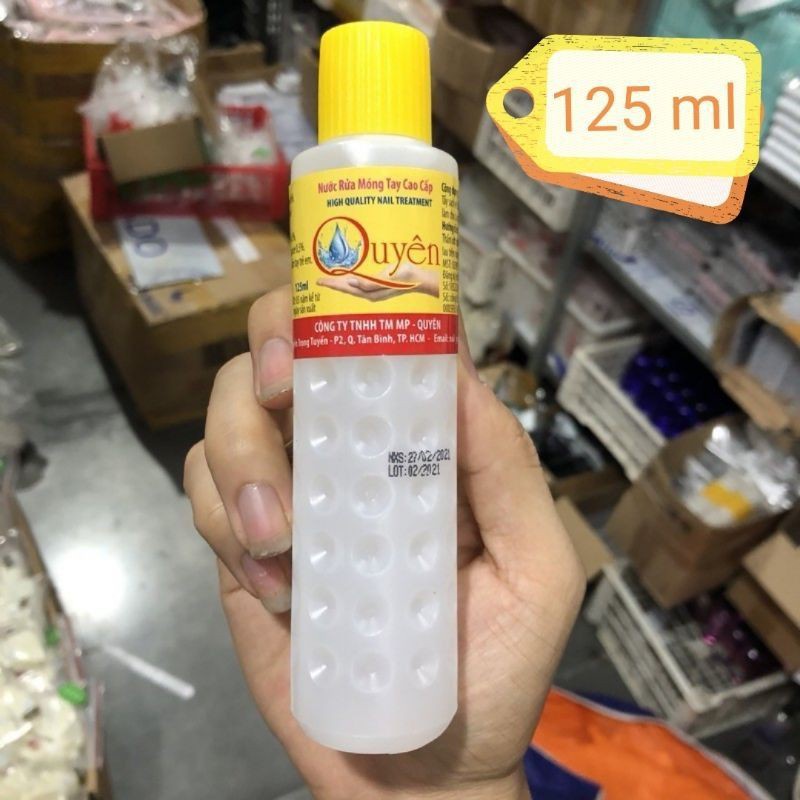 axeton Quyên Acton aceton ủ phá lau sơn gel 125ml
