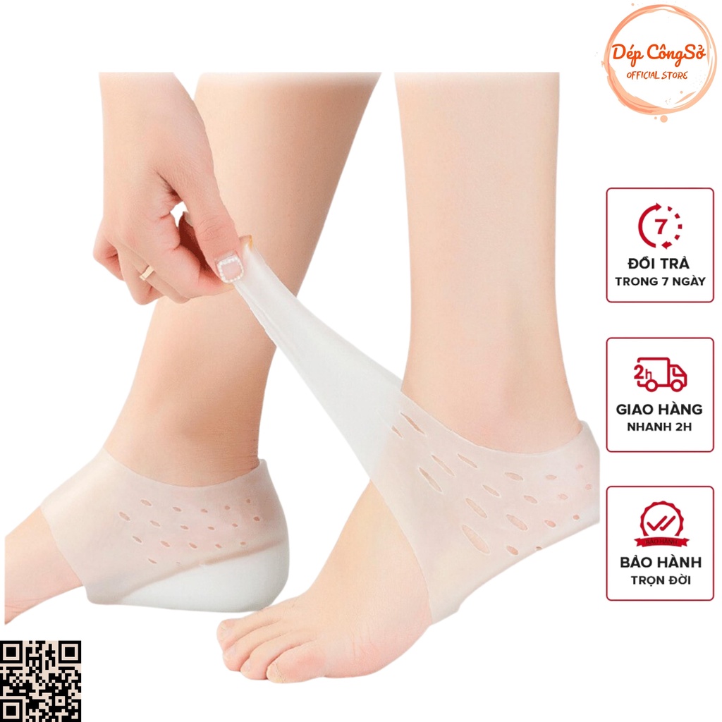 Vớ Độn Tăng Chiều Cao Silicone Cao Cấp Detaunisex Mã LGC3