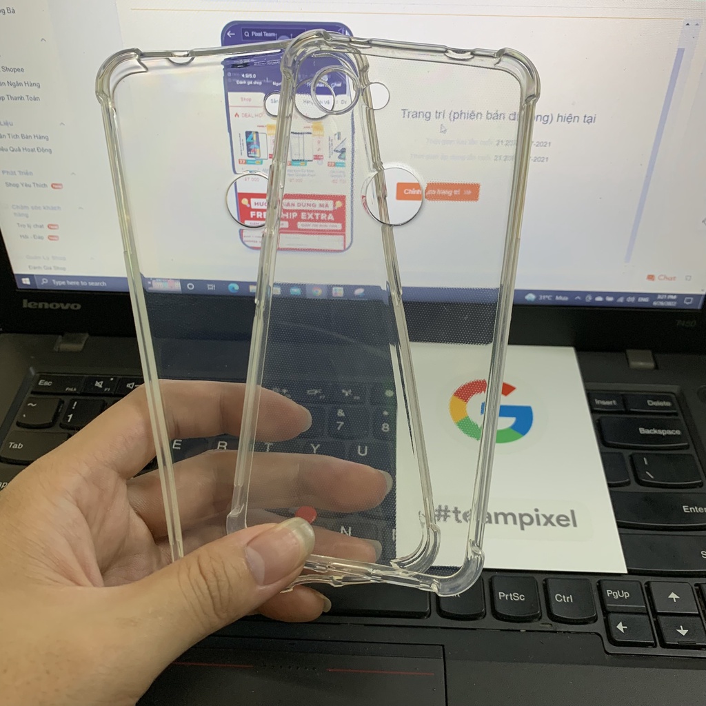 Ốp Lưng Google Pixel 3 3XL 3a 3aXL Chống Sốc Dẻo Trong Suốt