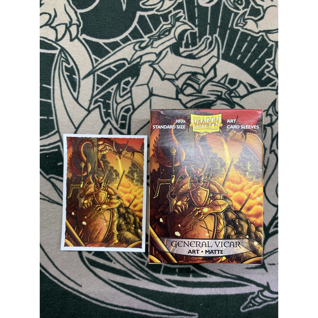 Phụ kiện Card Game Sleeve boc bài lẻ Dragon Shield Double art General Vicar