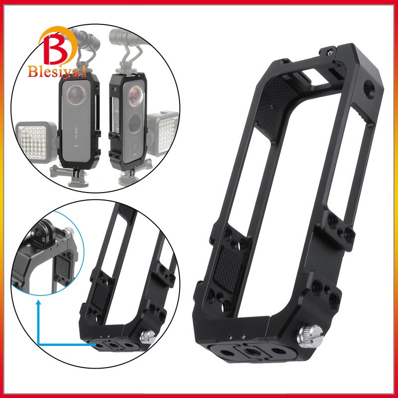 [BLESIYA1] Protective Frame Mount Expansion With Cold Shoe Adapter For Insta 360 ONE X2