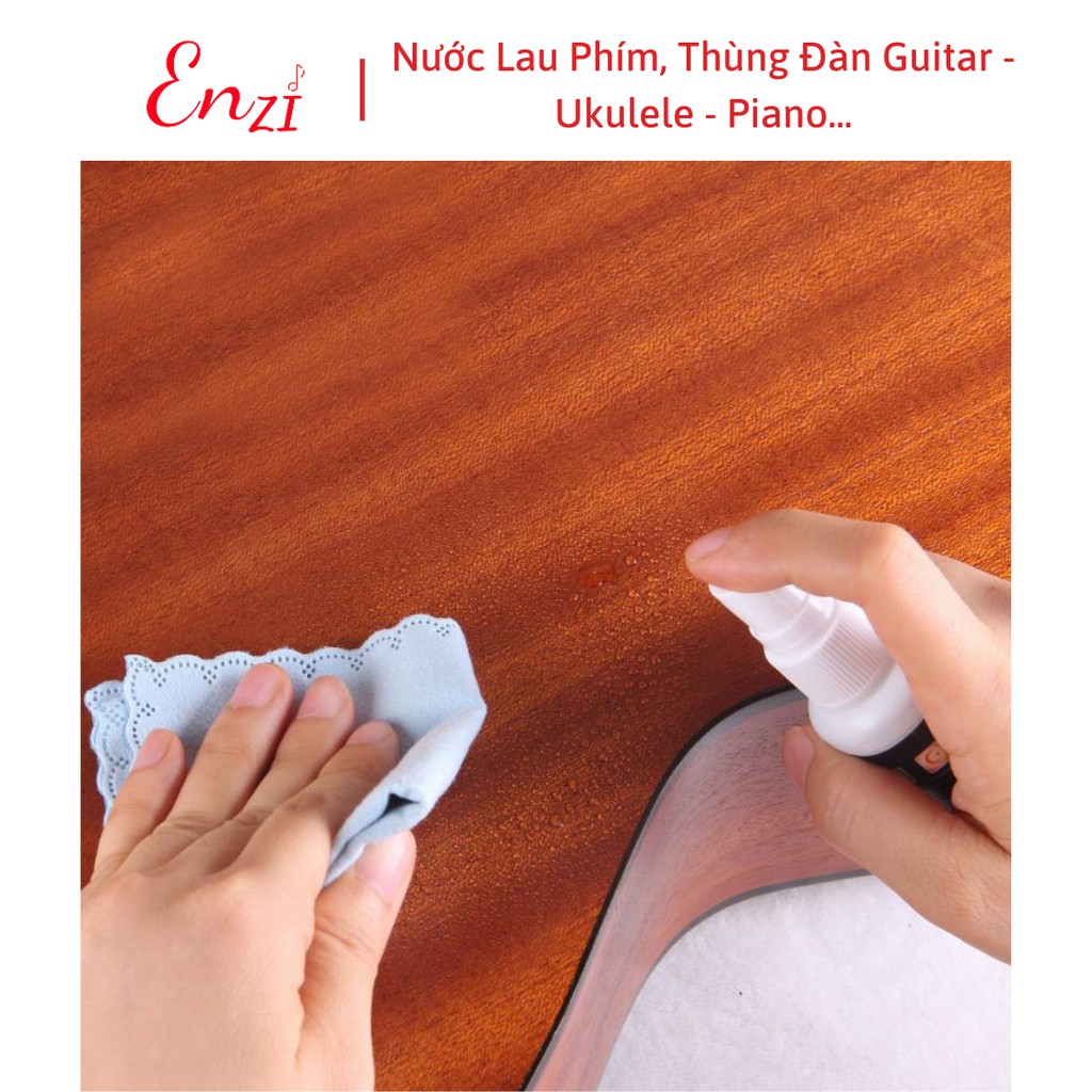 Nước lau vệ sinh và dầu chống gỉ dây thùng đàn phím đàn guitar ukulele piano lau bao da bao vải chống nấm mốc Enzi