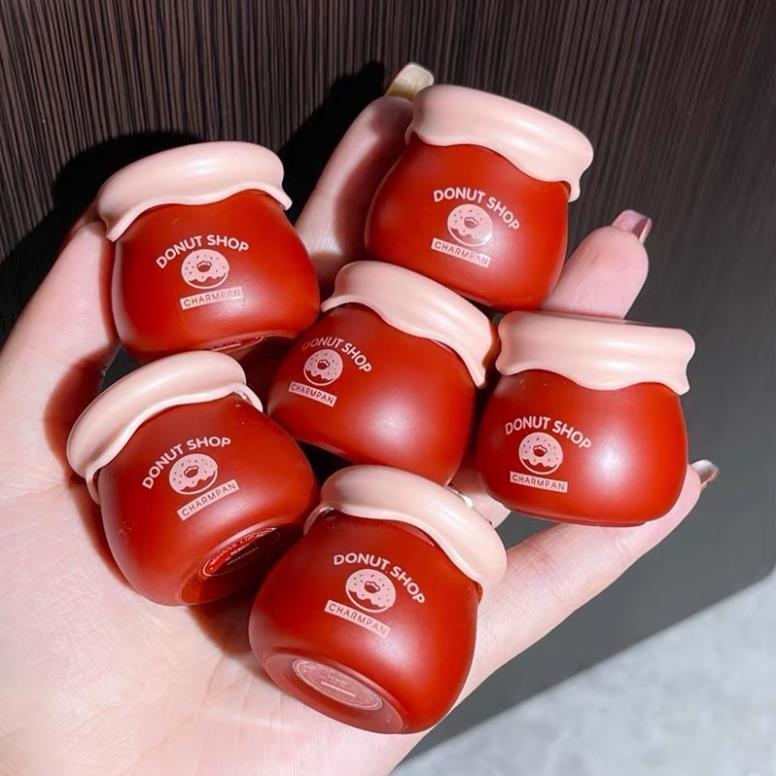 Son Kem bùn Hion Authentic Dạng Hũ mật ong mi ni làm mềm môi, lâu trôi nội địa Trung cao cấp Thương Hiệu Charm Pan