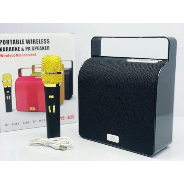 Loa Karaoke Bluetooth YS - A35 Tặng kèm Micro không dây cao cấp Là Phiên Bản Năng Cấp Của A20/A23/A25