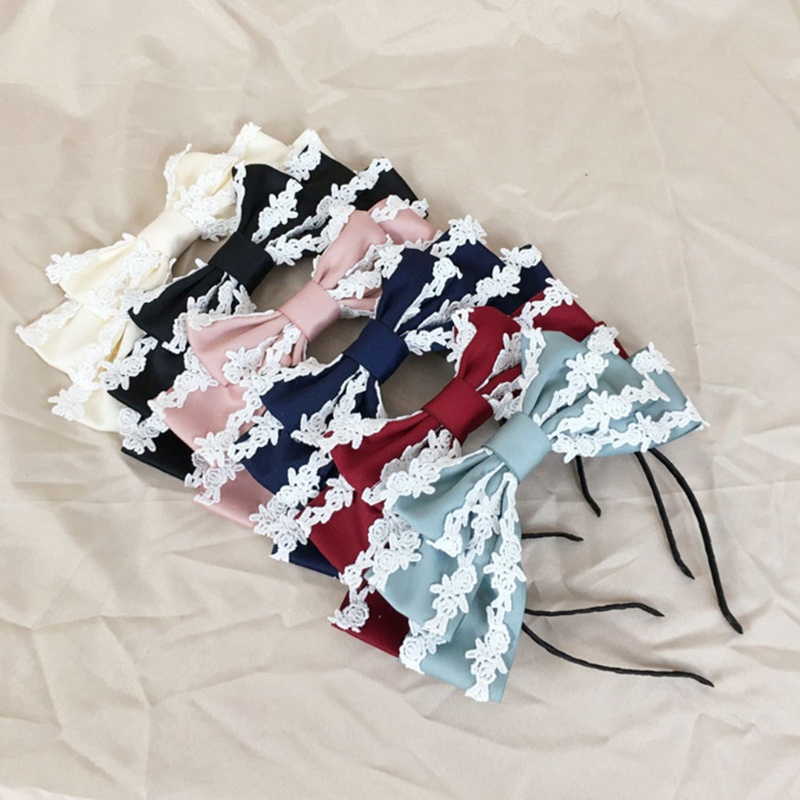 Băng Đô Nơ Ren Hóa Trang Cô Hầu Gái Phong Cách Gothic Mới Lạ