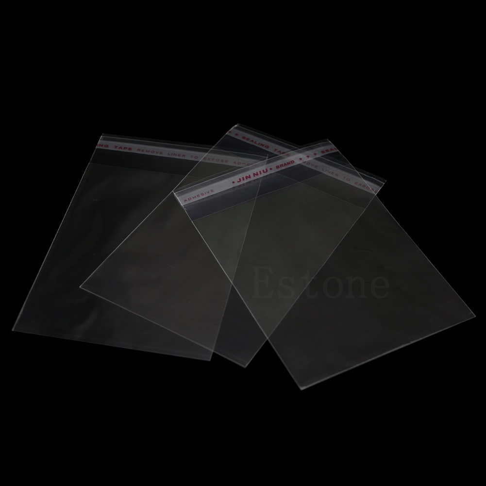 Bộ 100 Túi Nhựa Trong Suốt Dùng Đựng Trang Sức DIY Kích Thước 8x12cm 3.1 "x4.7"
