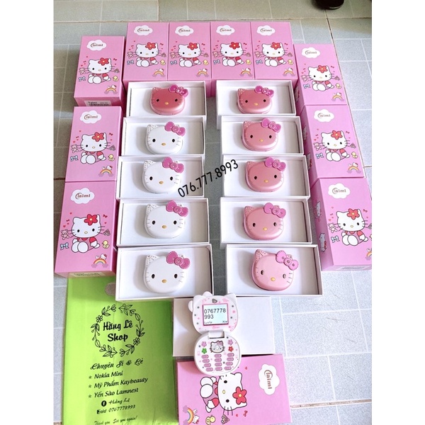 Điện thoại mèo máy kitty siêu xinh 2 sim 2 màu : HỒNG , TRẮNG | BigBuy360 - bigbuy360.vn