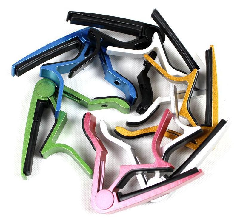 Capo đàn guitar một tay màu đen/xanh dương/đỏ/vàng/bạc)