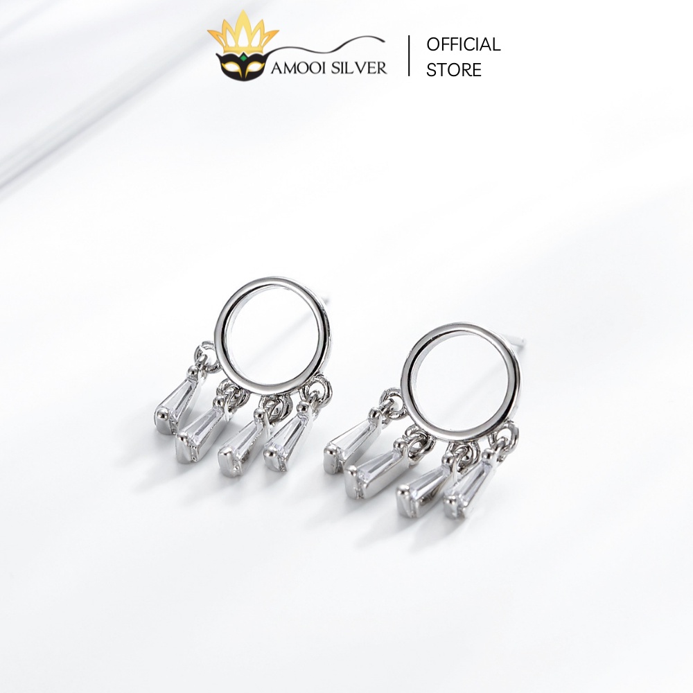 Bông tai bạc S925 dream catcher - Amooi Silver AB15